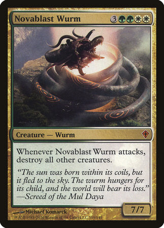 Novablast Wurm [Worldwake] | Good Games North