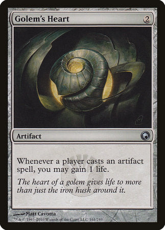 Golem's Heart [Scars of Mirrodin] | Good Games North