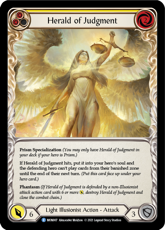 Herald of Judgment [MON007-RF] 1st Edition Rainbow Foil | Good Games North