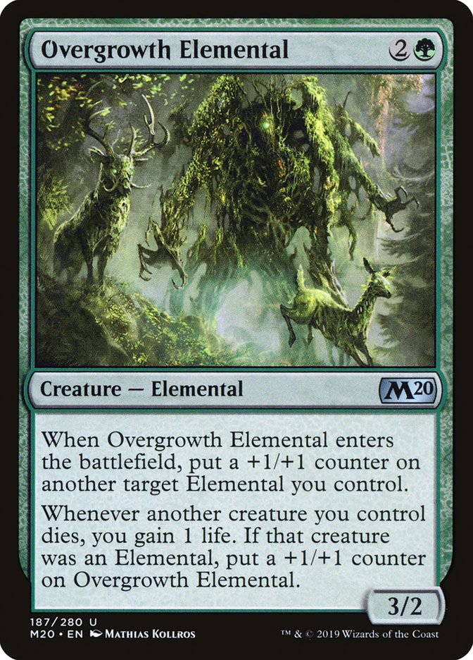 Overgrowth Elemental [Core Set 2020] | Good Games North