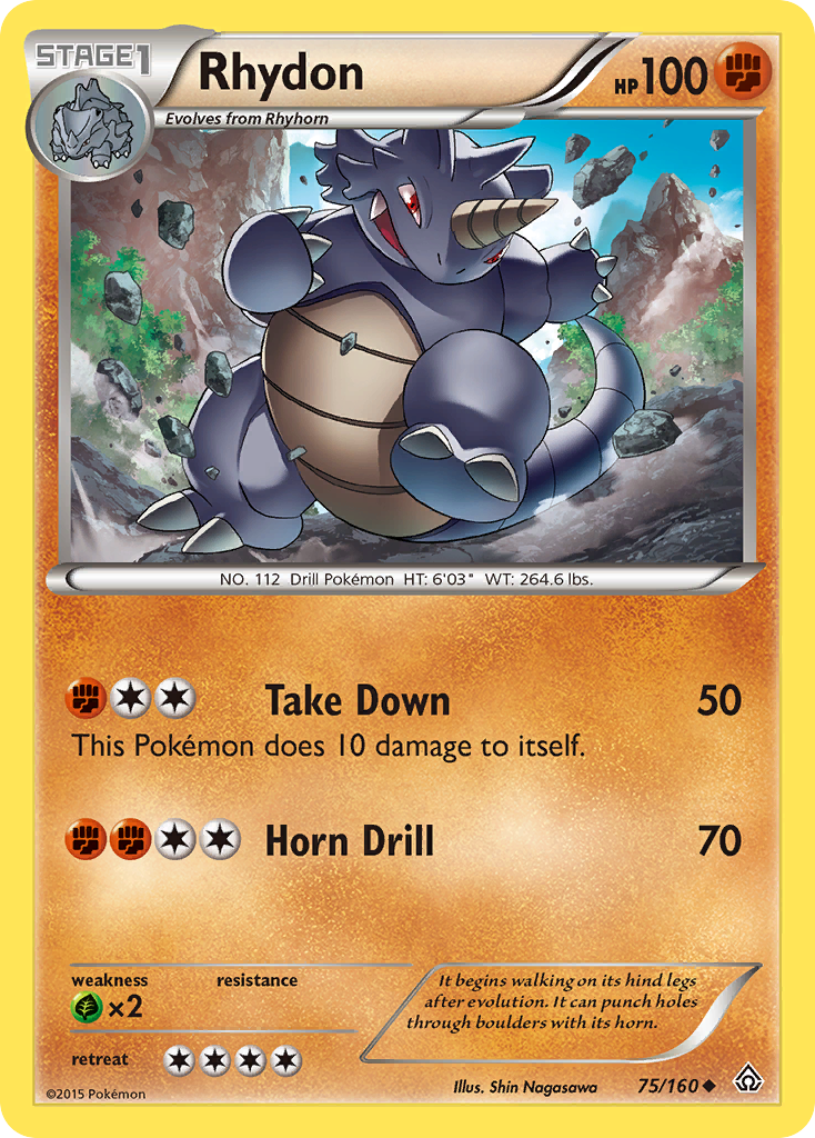 Rhydon (75/160) [XY: Primal Clash] | Good Games North