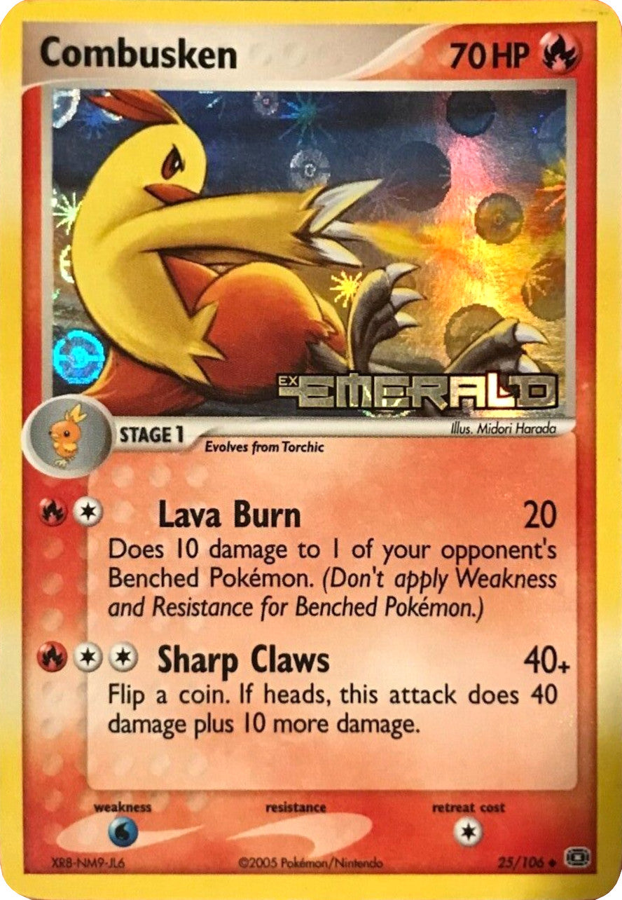 Combusken (25/106) (Stamped) [EX: Emerald] | Good Games North