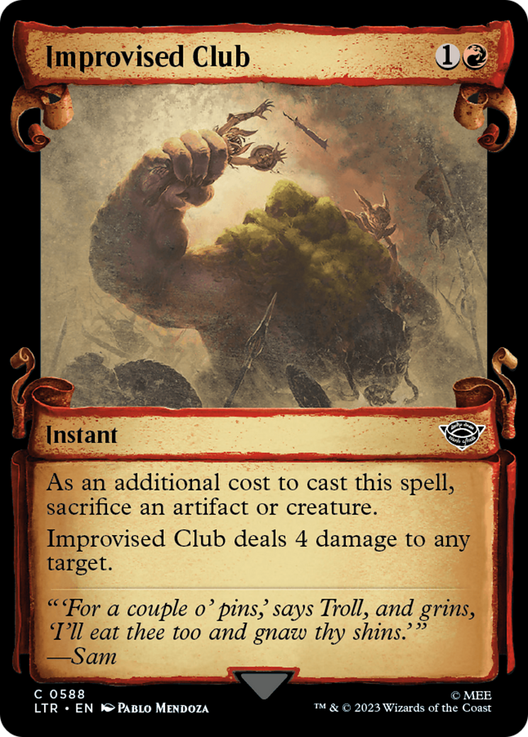 Improvised Club [The Lord of the Rings: Tales of Middle-Earth Showcase Scrolls] | Good Games North