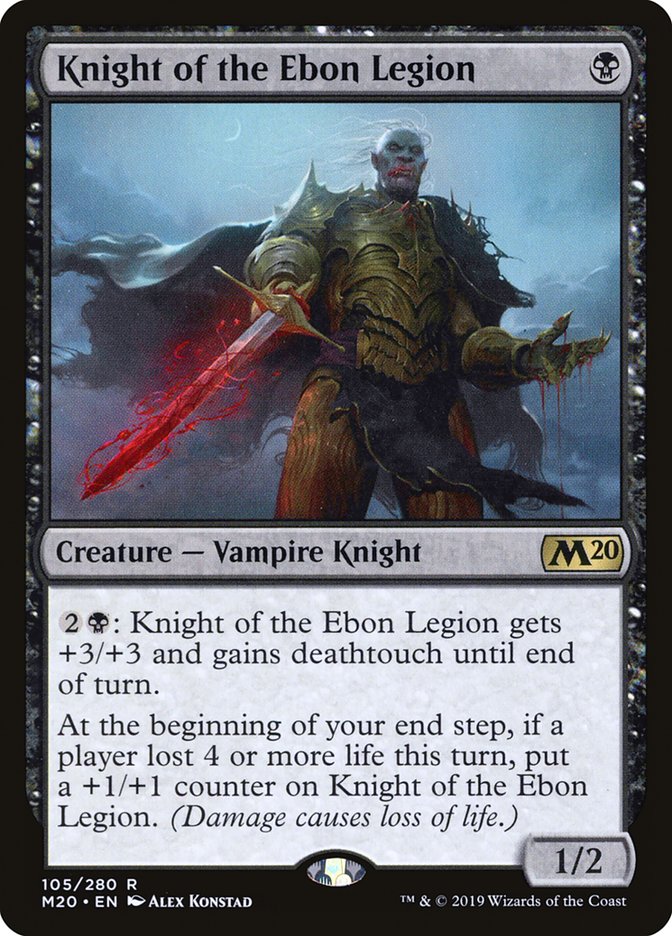 Knight of the Ebon Legion [Core Set 2020] | Good Games North