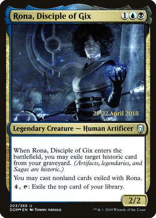 Rona, Disciple of Gix [Dominaria Promos] | Good Games North