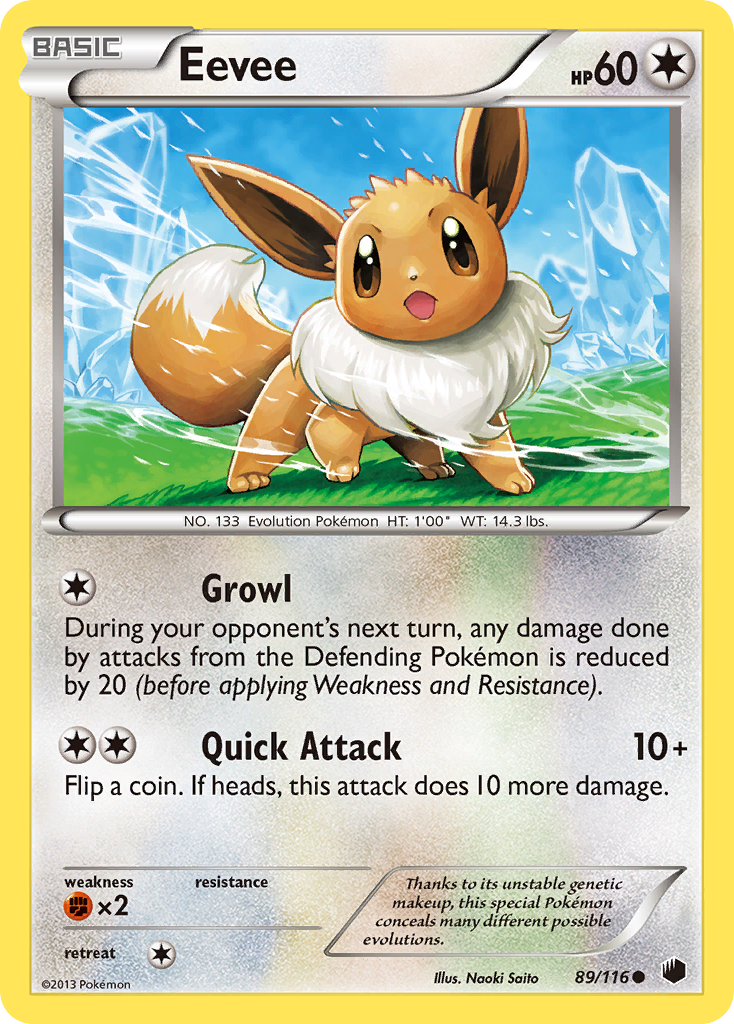 Eevee (89/116) [Black & White: Plasma Freeze] | Good Games North