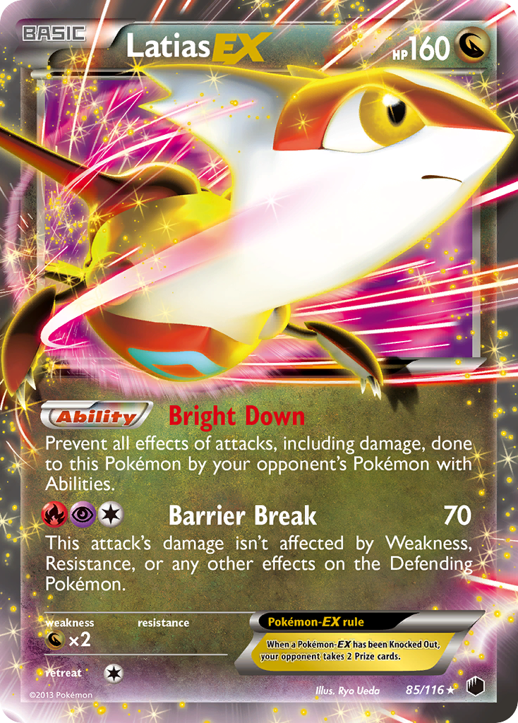 Latias EX (85/116) [Black & White: Plasma Freeze] | Good Games North