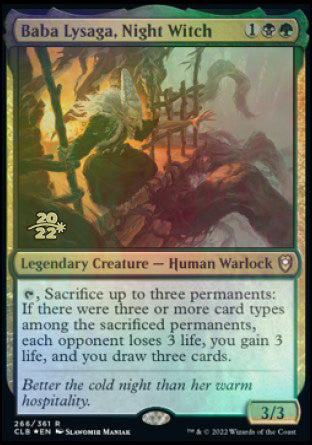 Baba Lysaga, Night Witch [Commander Legends: Battle for Baldur's Gate Prerelease Promos] | Good Games North