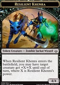 Resilient Khenra // Cat Double-sided Token [Hour of Devastation Tokens] | Good Games North