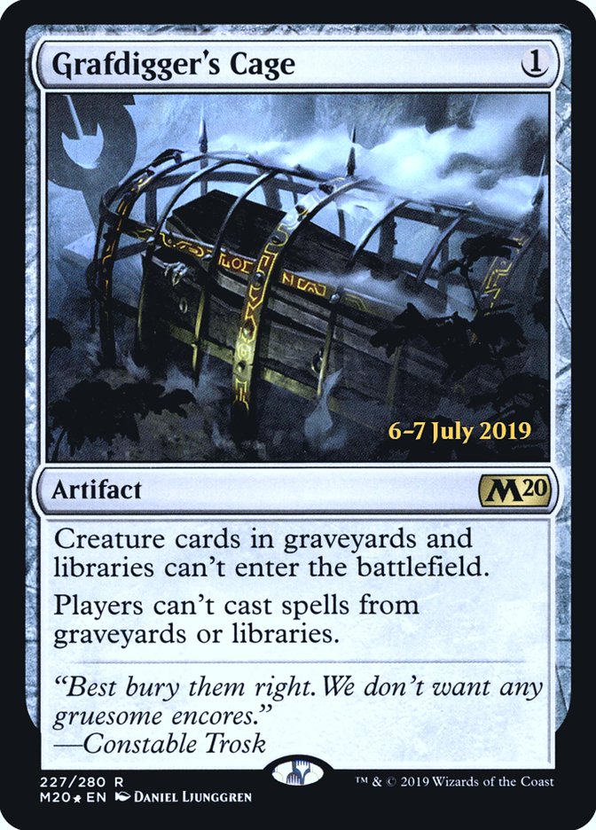 Grafdigger's Cage  [Core Set 2020 Prerelease Promos] | Good Games North