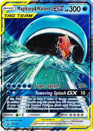 Magikarp & Wailord GX (SM166) (Jumbo Card) [Sun & Moon: Black Star Promos] | Good Games North