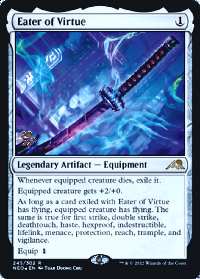 Eater of Virtue [Kamigawa: Neon Dynasty Prerelease Promos] | Good Games North