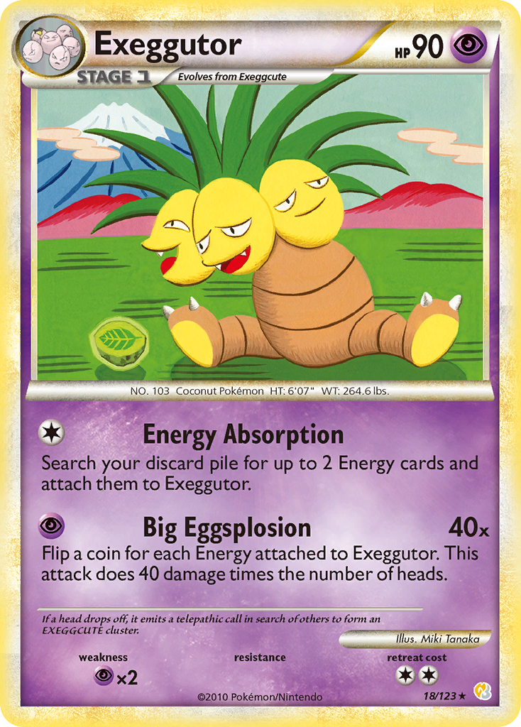 Exeggutor (18/123) [HeartGold & SoulSilver: Base Set] | Good Games North