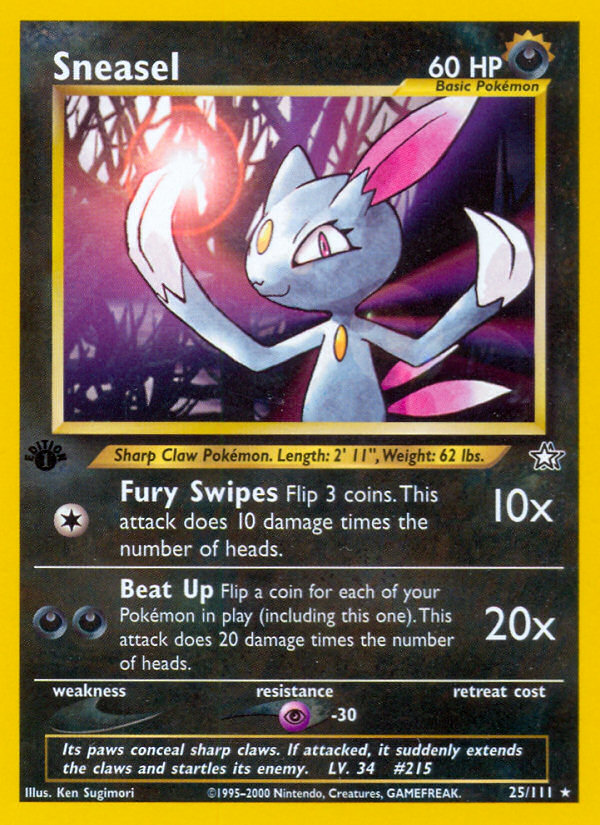 Sneasel (25/111) [Neo Genesis 1st Edition] | Good Games North