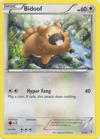 Bidoof (12/30) [XY: Trainer Kit 1 - Bisharp] | Good Games North