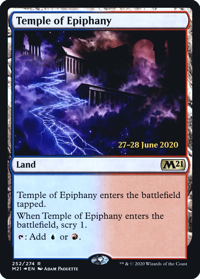 Temple of Epiphany  [Core Set 2021 Prerelease Promos] | Good Games North