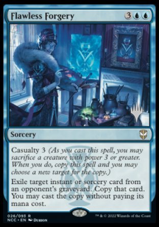 Flawless Forgery (Promo Pack) [Streets of New Capenna Commander Promos] | Good Games North