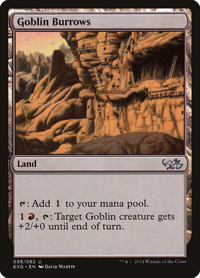Goblin Burrows (Elves vs. Goblins) [Duel Decks Anthology] | Good Games North