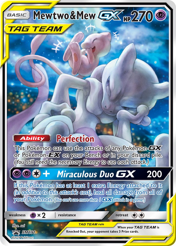 Mewtwo & Mew GX (SM191) [Sun & Moon: Black Star Promos] | Good Games North