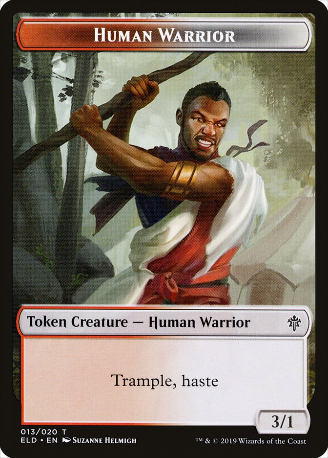Human Warrior [Throne of Eldraine Tokens] | Good Games North