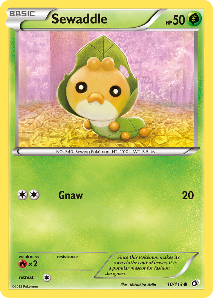 Sewaddle (10/113) [Black & White: Legendary Treasures] | Good Games North