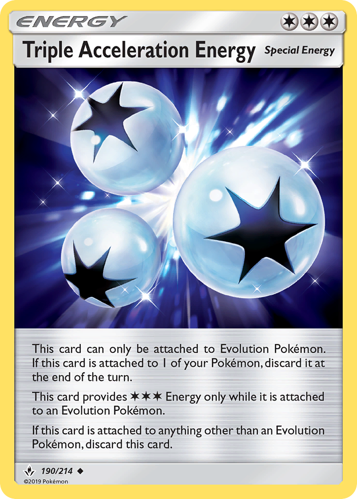 Triple Acceleration Energy (190/214) [Sun & Moon: Unbroken Bonds] | Good Games North