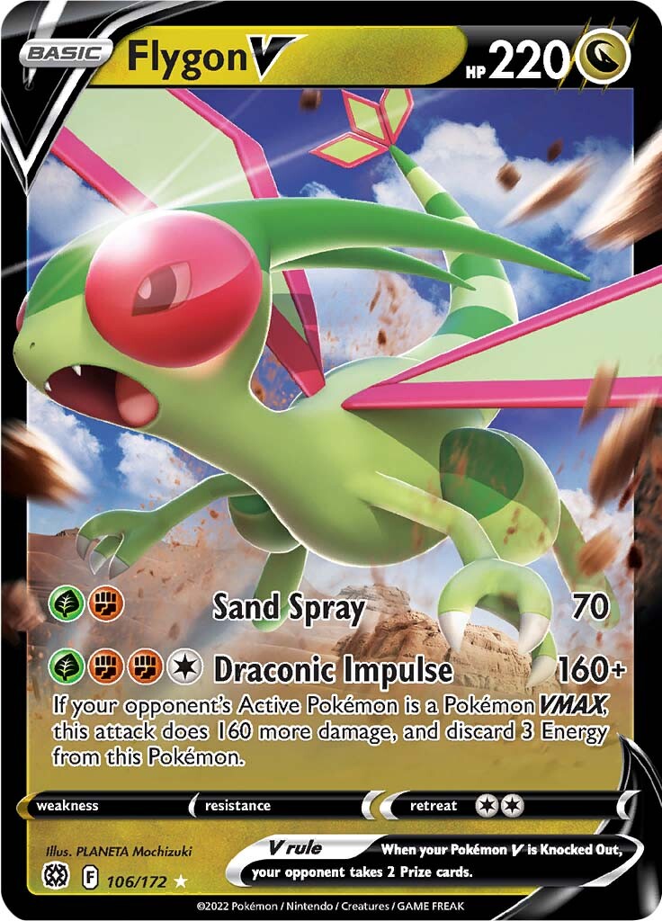 Flygon V (106/172) [Sword & Shield: Brilliant Stars] | Good Games North