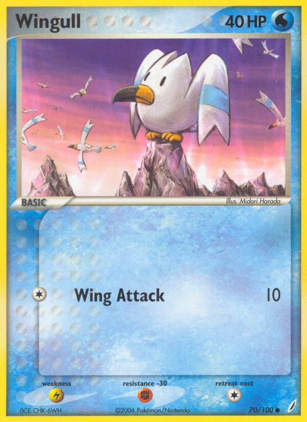 Wingull (70/100) [EX: Crystal Guardians] | Good Games North