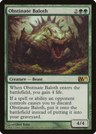Obstinate Baloth [Magic 2011] | Good Games North