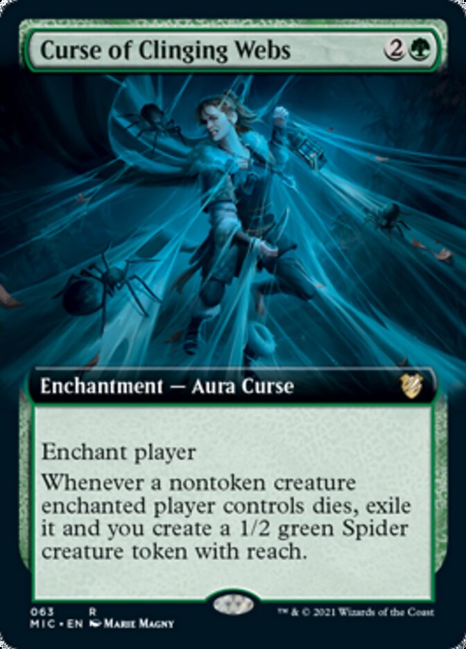 Curse of Clinging Webs (Extended) [Innistrad: Midnight Hunt Commander] | Good Games North