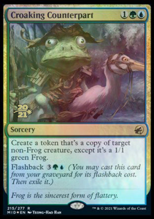 Croaking Counterpart [Innistrad: Midnight Hunt Prerelease Promos] | Good Games North