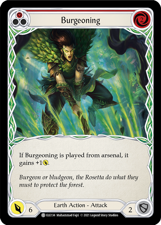 Burgeoning (Red) [ELE134] (Tales of Aria)  1st Edition Normal | Good Games North