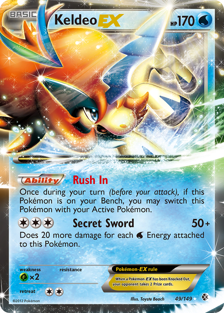 Keldeo EX (49/149) [Black & White: Boundaries Crossed] | Good Games North