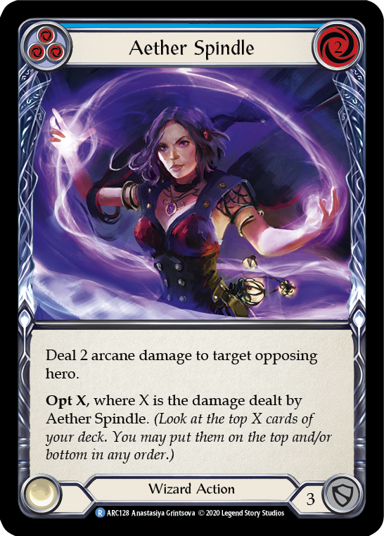 Aether Spindle (Blue) [U-ARC128] Unlimited Normal | Good Games North
