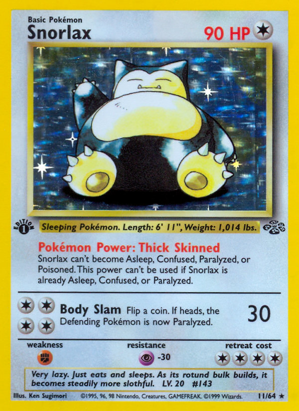 Snorlax (11/64) [Jungle 1st Edition] | Good Games North