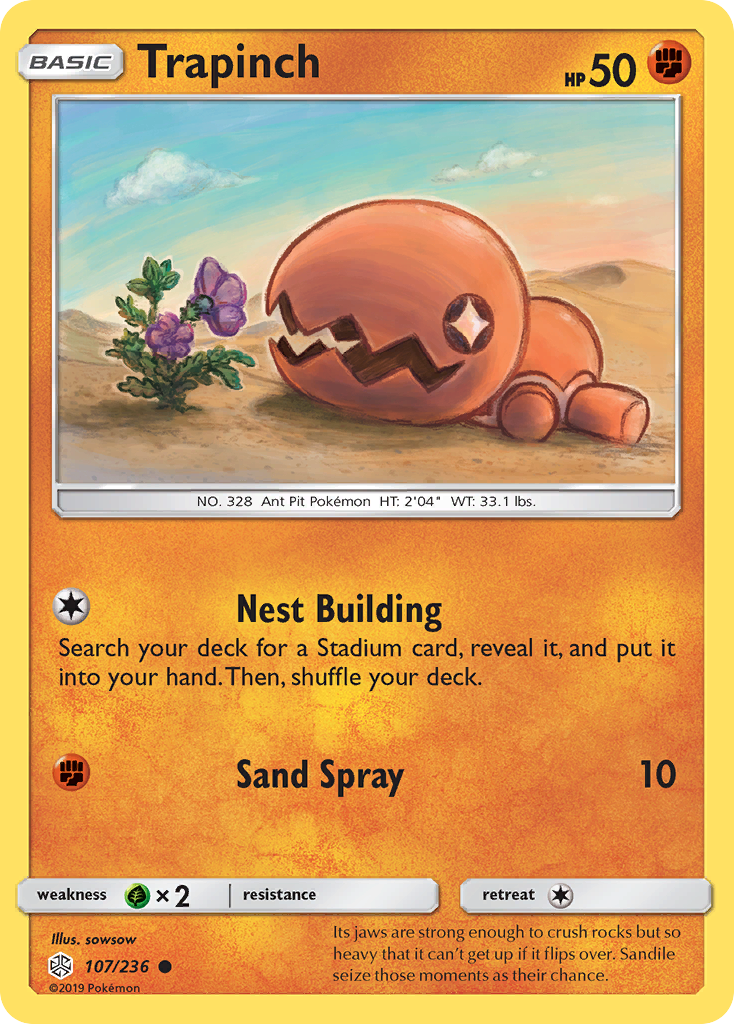 Trapinch (107/236) [Sun & Moon: Cosmic Eclipse] | Good Games North