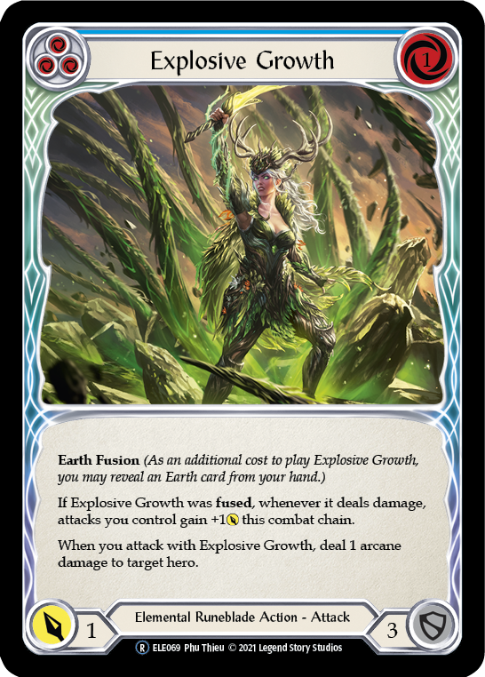 Explosive Growth (Blue) [U-ELE069] Unlimited Normal | Good Games North