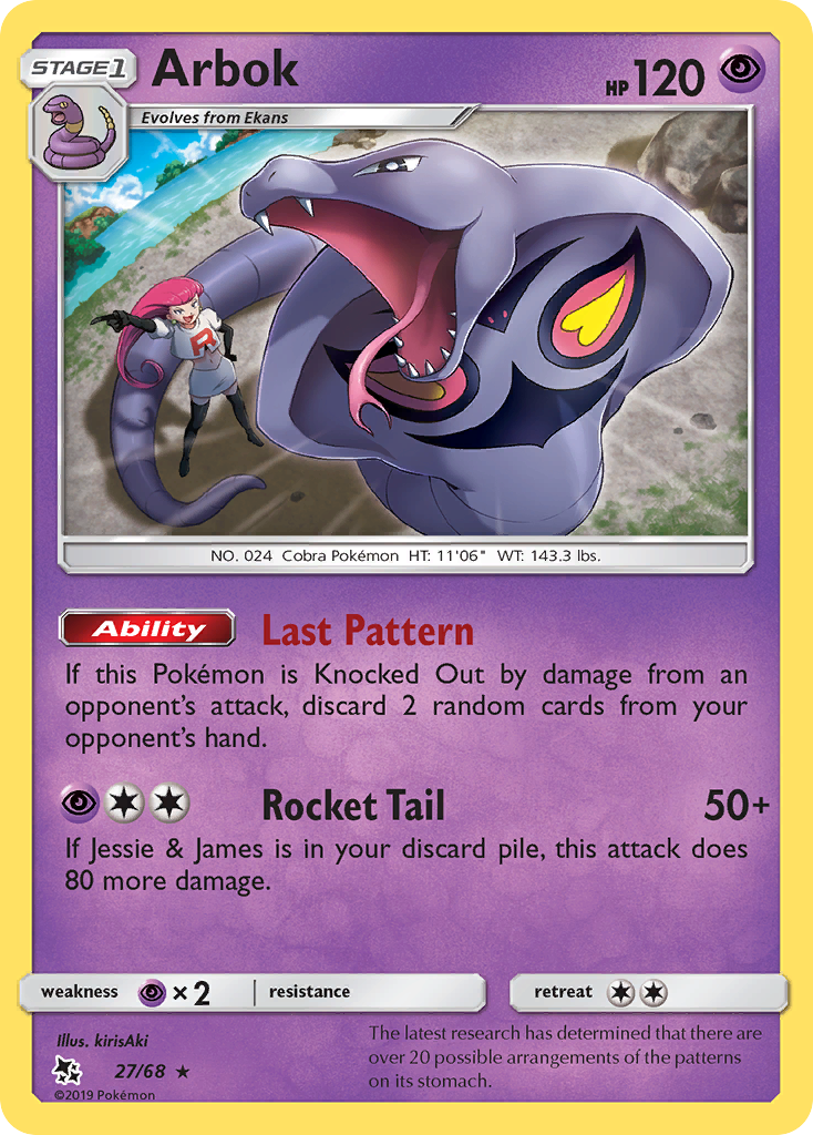 Arbok (27/68) [Sun & Moon: Hidden Fates] | Good Games North