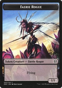 Faerie Rogue // Germ Double-sided Token [Commander: Zendikar Rising Tokens] | Good Games North