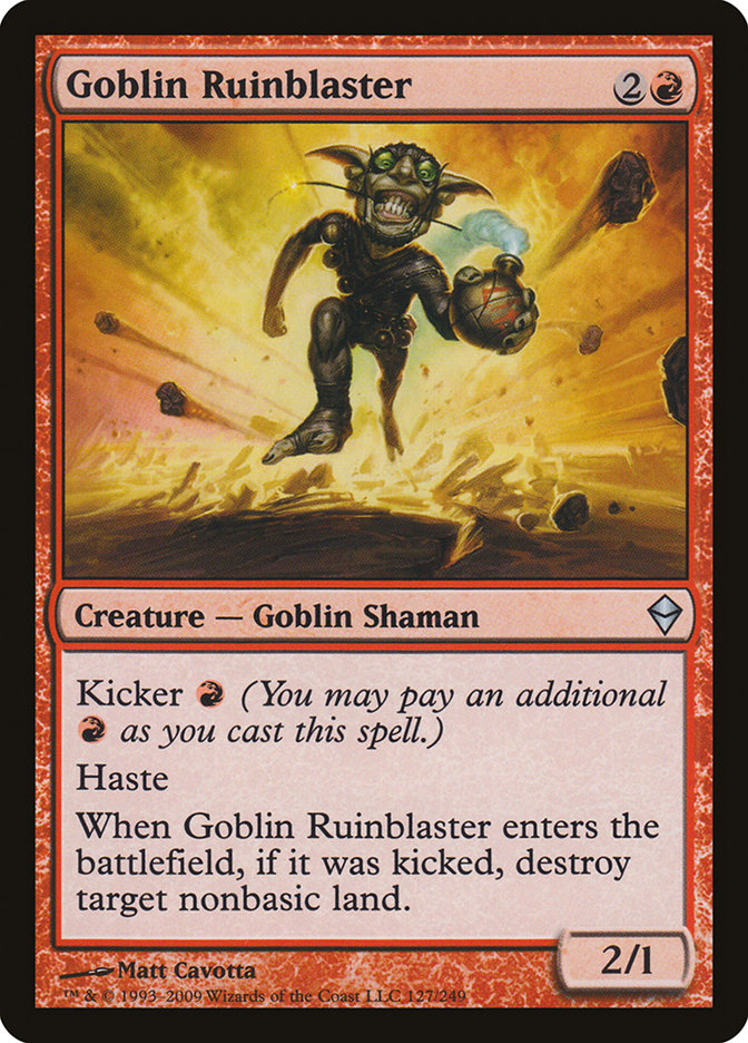 Goblin Ruinblaster [Zendikar] | Good Games North
