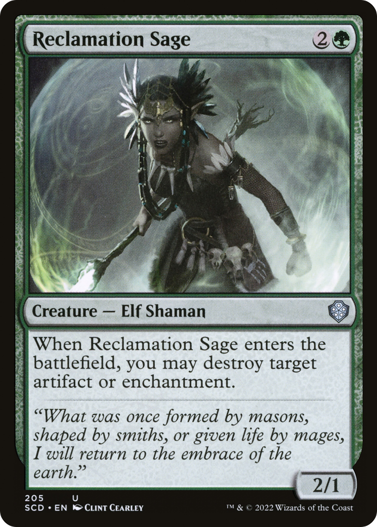 Reclamation Sage [Starter Commander Decks] | Good Games North