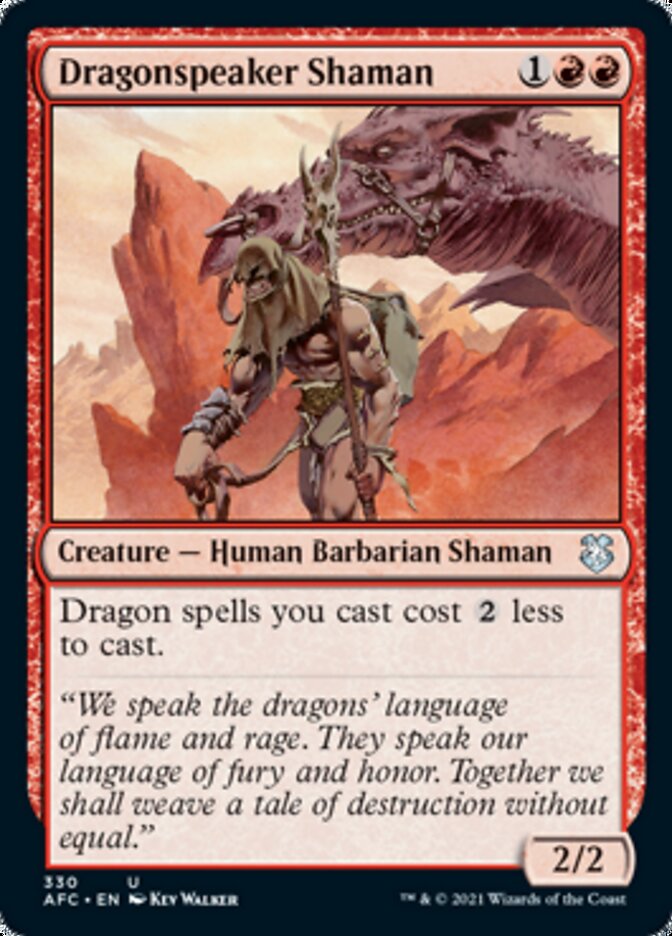 Dragonspeaker Shaman [Dungeons & Dragons: Adventures in the Forgotten Realms Commander] | Good Games North
