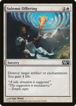 Solemn Offering [Magic 2010] | Good Games North