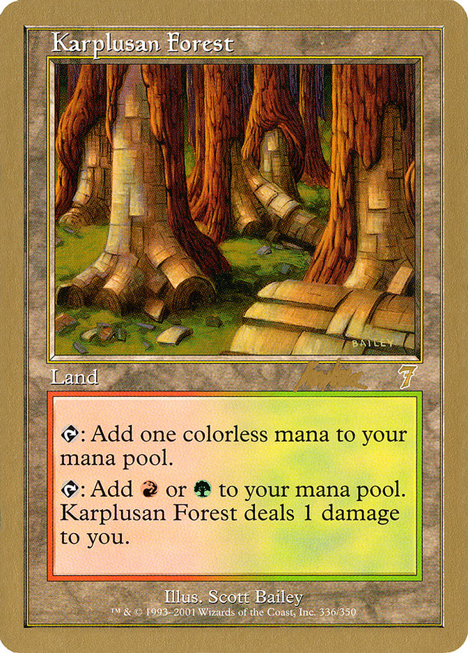 Karplusan Forest (Brian Kibler) [World Championship Decks 2002] | Good Games North