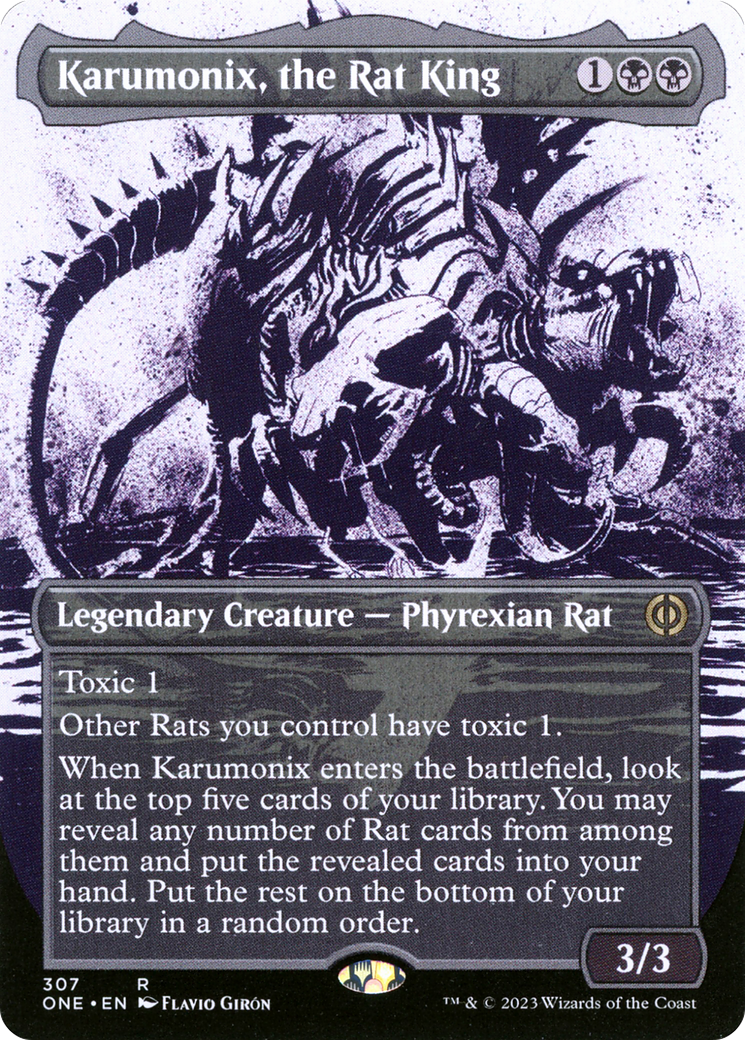 Karumonix, the Rat King (Borderless Ichor) [Phyrexia: All Will Be One] | Good Games North