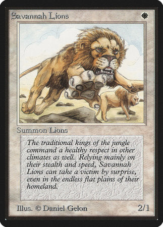 Savannah Lions [Limited Edition Beta] | Good Games North