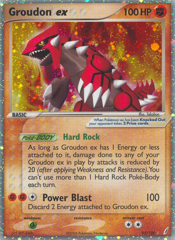 Groudon ex (93/100) [EX: Crystal Guardians] | Good Games North