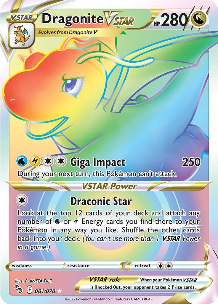 Dragonite VSTAR (081/078) [Pokémon GO] | Good Games North