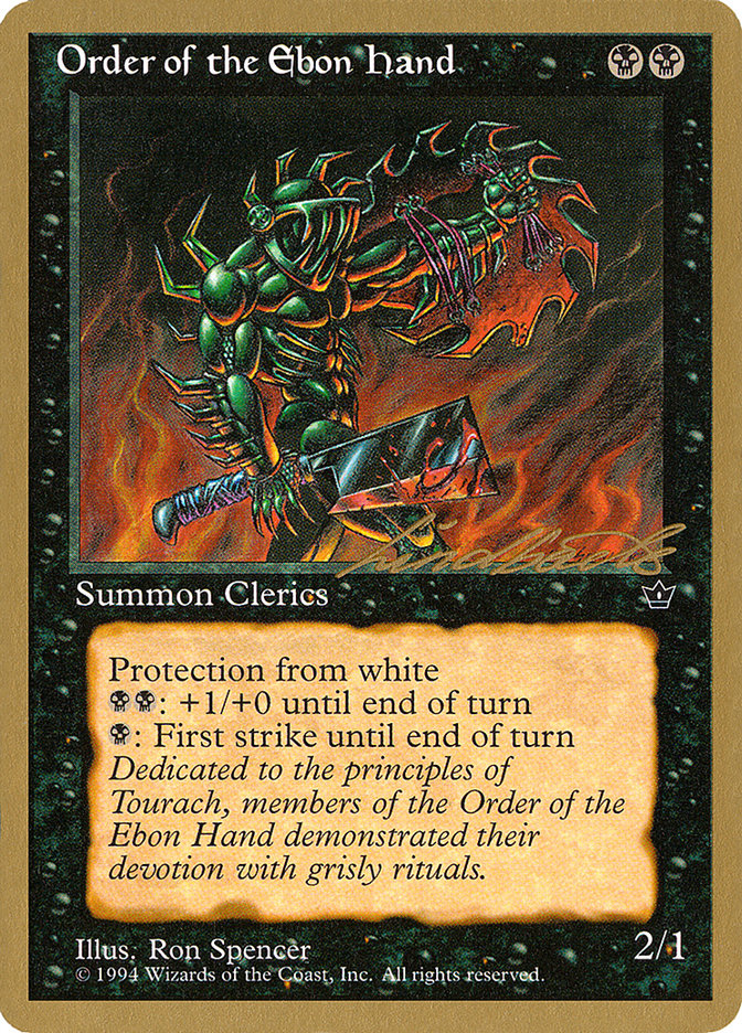 Order of the Ebon Hand (Spencer) (Leon Lindback) [Pro Tour Collector Set] | Good Games North