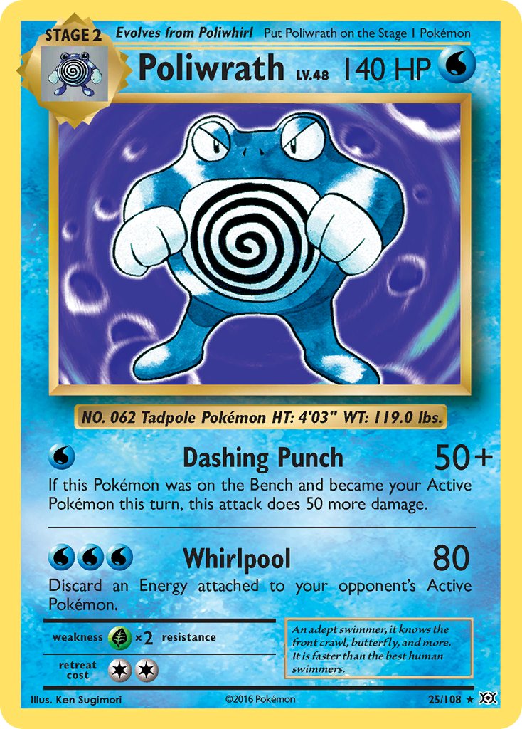 Poliwrath (25/108) (Theme Deck Exclusive) [XY: Evolutions] | Good Games North